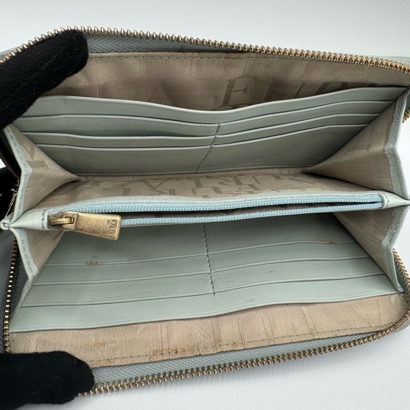 Furla Light Blue Perforated Wallet | Good Condition - Picture 2 of 10